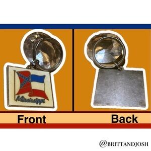 Mississippi Flag Keychain